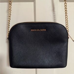 Michael Kors Black with Gold Chain